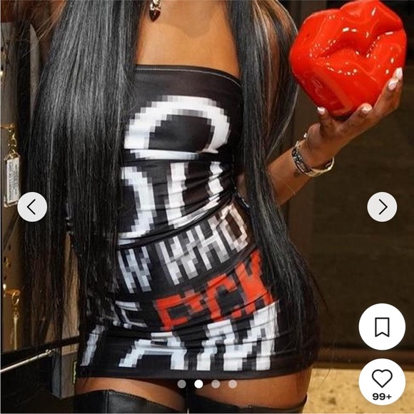 Graphic tube dress - Picture 4 of 5